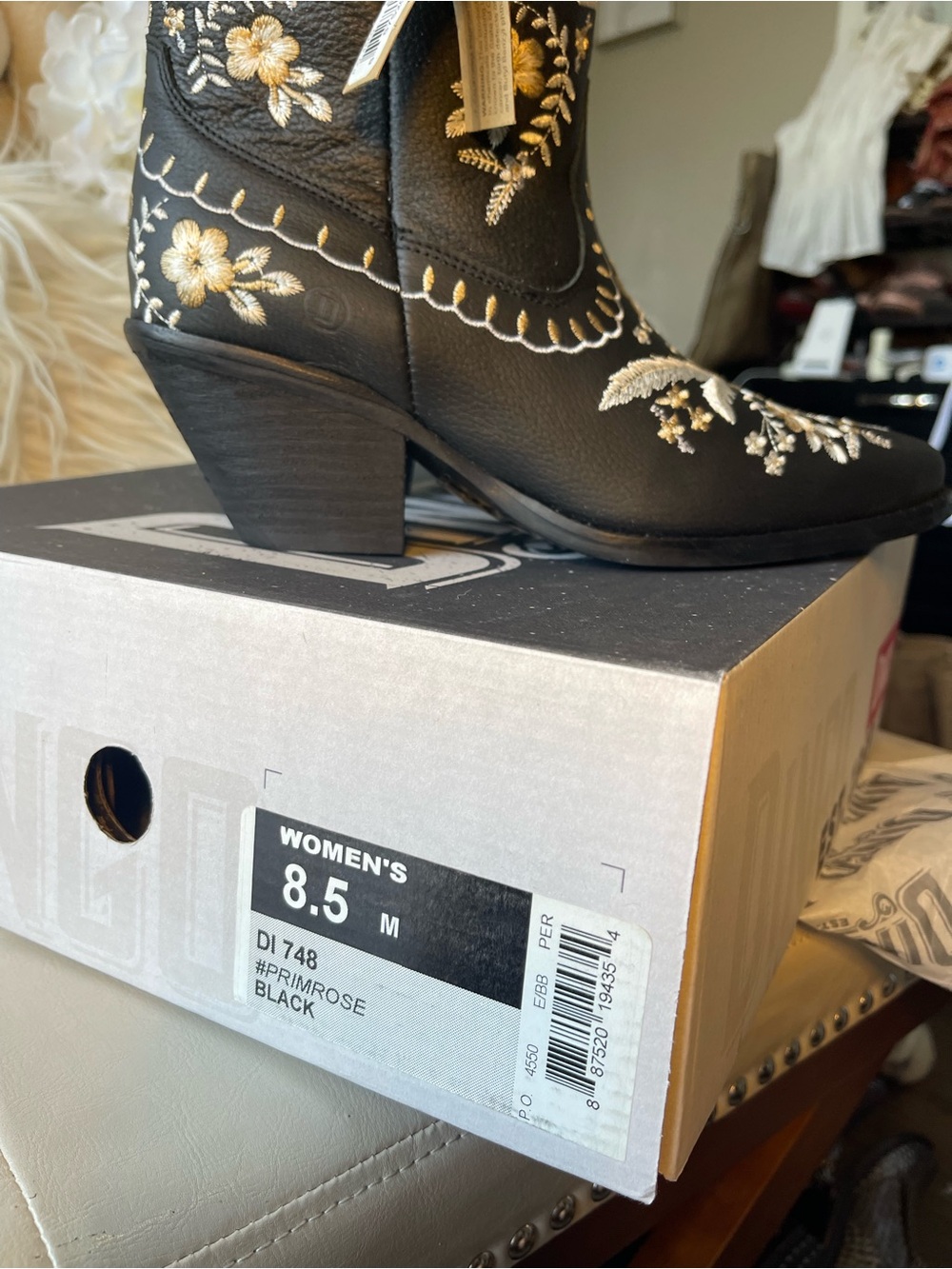 Dingo NIB Primrose Western booties in black - Picture 7 of 7